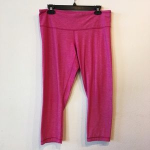 Lululemon Cropped Pink Leggings